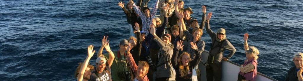 Birders on BBC pelagic trip