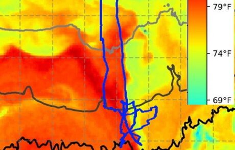 BBC Extreme Pelagic Route - 8-27-22 & 8-28-22 - Sea Surface Temperature