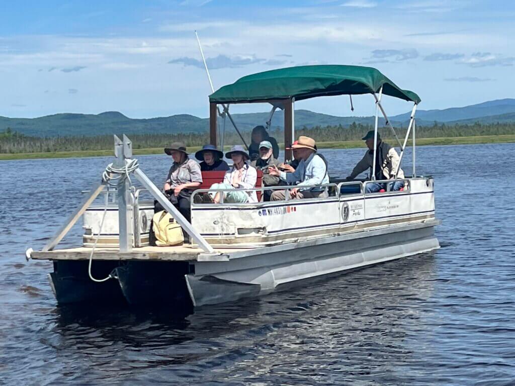 Pontoon Boat with Members