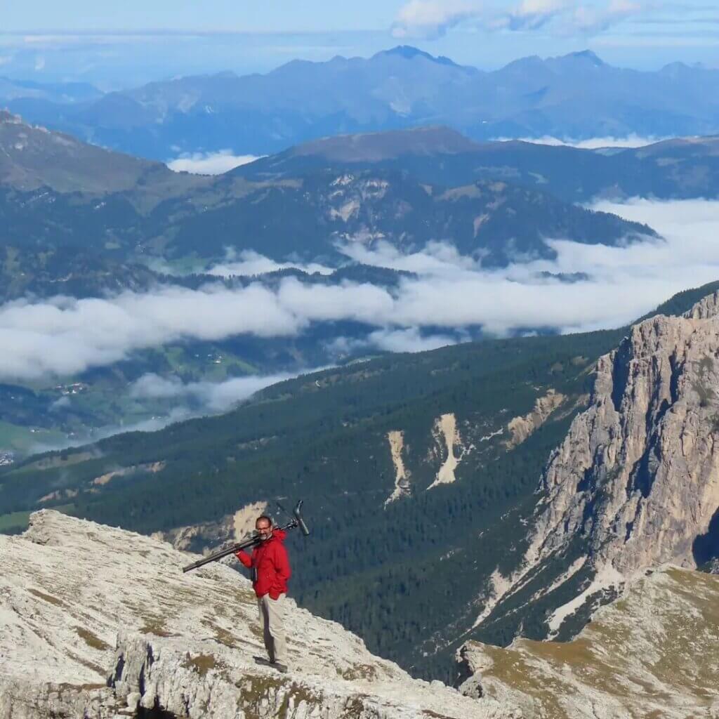 Overlooking mountains in Italy